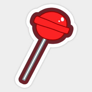 Red Lollipop Sticker